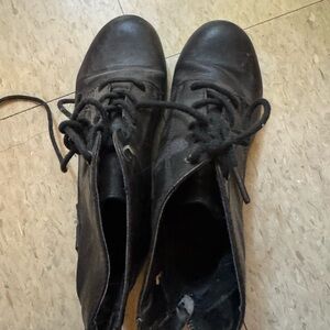 Women’s Black Lace-Up Boots